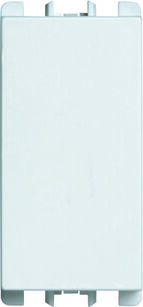 Blank plate, 1 module, White