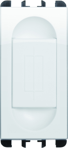 Portafusibile, 1 modulo, 1P 10A 250Vac per fusibili 5x20mm, Nea, bianco ghiaccio