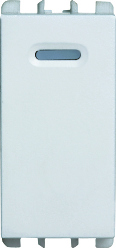 Dimmer a pulsante per carichi resistivi e induttivi, 1 modulo, 60-500VA, 230Vac, Nea, TRIAC, bianco