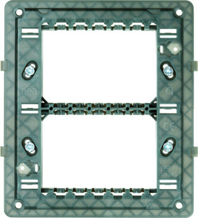 3+3 modules mounting bracket with screws for 3+3 modules embedding boxes