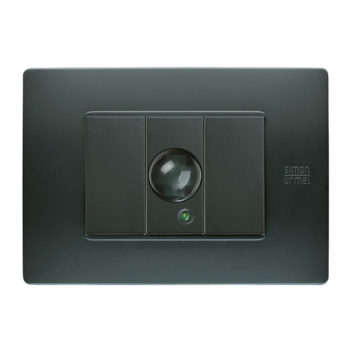 Placca 3 moduli, Flexa, tecnopolimero, antracite nea