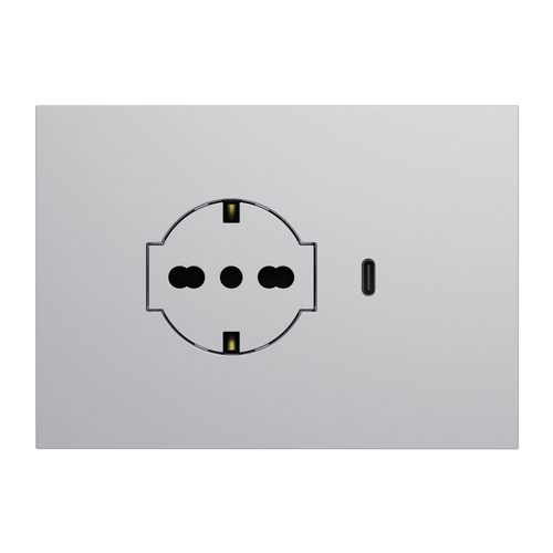 Mounting bracket+cover plate Lybra built in P40 Clean socket an ...