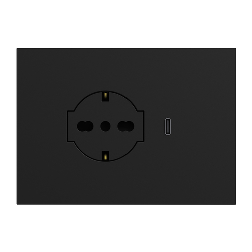 Mounting bracket+cover plate Lybra built in P40 Clean socket an ...