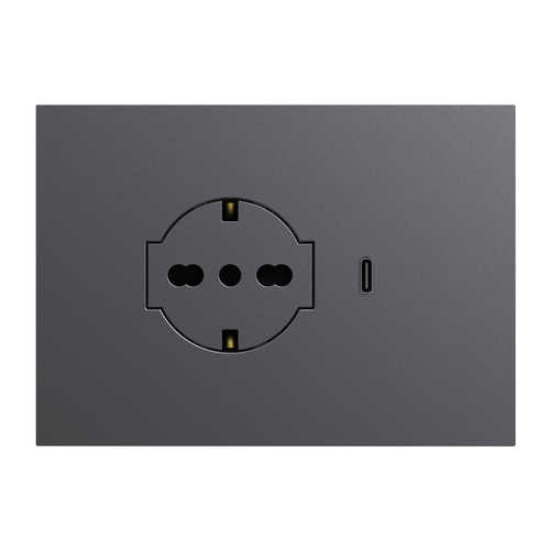Mounting bracket+cover plate Lybra built in P40 Clean socket an ...