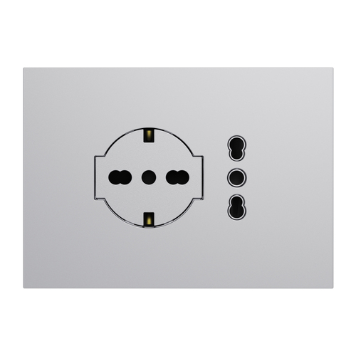 Mounting bracket+cover plate Lybra built in P40 Clean socket an ...
