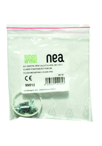 Kit composto da 2 viti, 2 dadi, 2 griffe per completare articolo 12512.xx