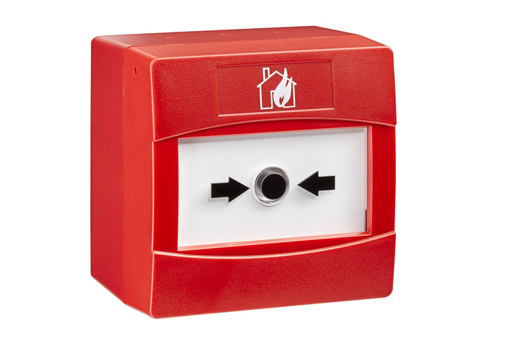 Pulsante a riarmo manuale wireless completo di batterie, linea 300