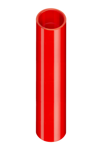 Tubo in ABS (fornito in barre da 3 m) di colore rosso, linea 600