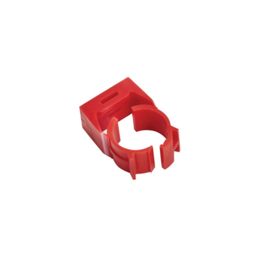 Staffa di supporto per tubo in ABS di colore rosso, linea 600, 1043/627