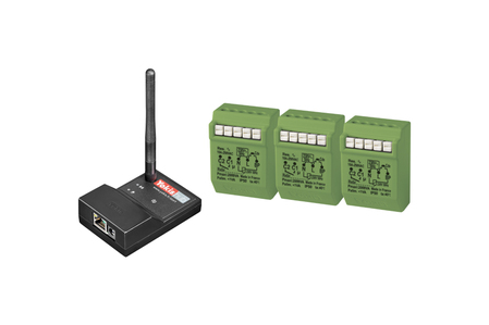 Connected kit for 3 automations or lights, Radio Power system