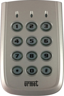 Stand-alone access control keypad module 1087 with plastic cover
