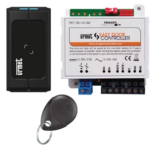 Easy Door Controller access control kit with Mifare mini proximity reader with 2-wire bus