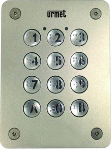 Flush-mounted steel keypad for Transit+ with 2-wire bus