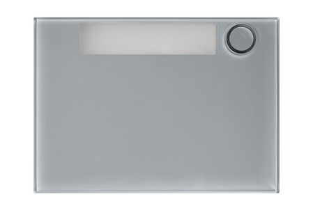 Alpha 1-button front panel, grey colour