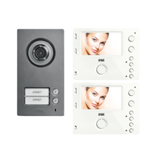 Two-family video kit with Mikra2 and Mìro hands-free video door ...
