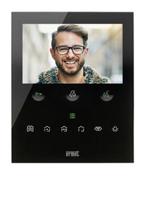 Black VOG5W hands free video door phone with WiFi and 5” display for 2Voice system, USA version