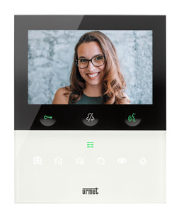 White IP VOG5+ hands free video door phone with 5” display for  ...