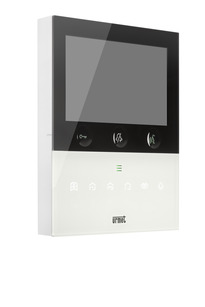 White IP VOG5+ hands free video door phone with 5” display for IPerCom system