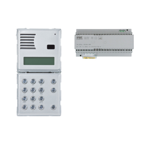 Kit base impianto con pulsantiera Sinthesi S2 e alimentatore, sistema 2Voice