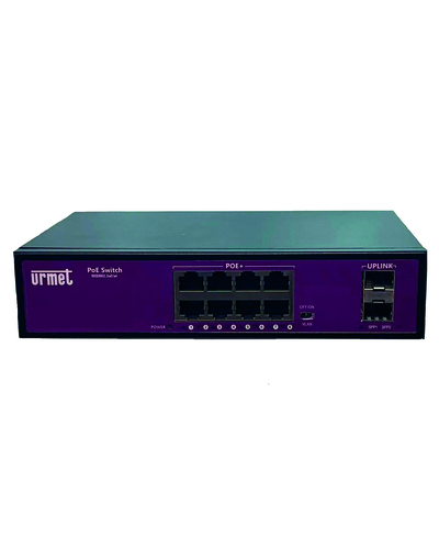 8 x 10/100/1000Mbps PoE + 2 x SFP BACKBONE series switch