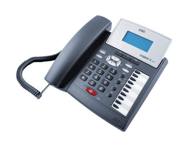 Telefono analogico STUDIO2 PLUS, 2 fili con display e 10 tasti memoria
