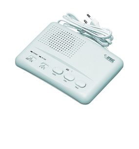 Intercom device with conveyed waves with 2 conversation channels, gray color