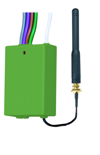 Trasmettitore a 4 canali indipendenti, sistema Radio Power, ad incasso, con antenna esterna