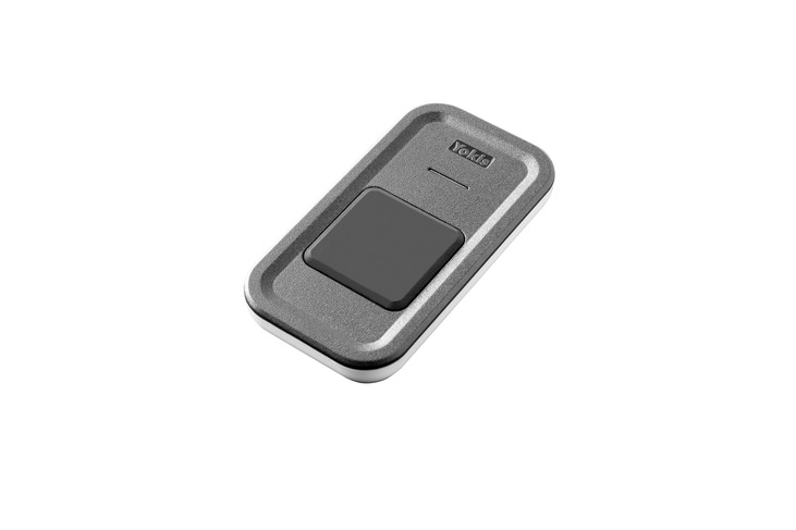 Design series remote control with 1 button, Radio Power system, table top, anthracite color