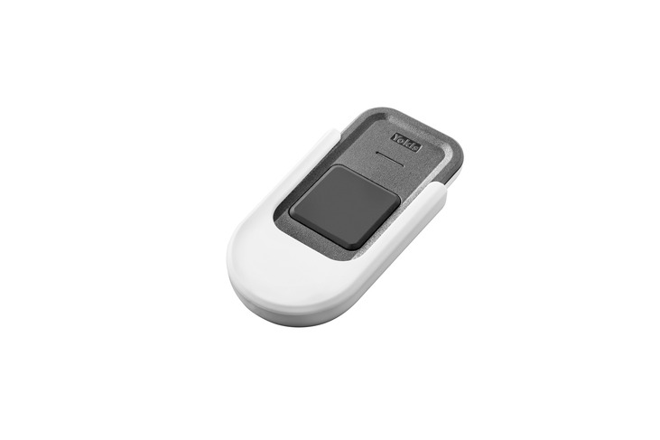 Design series remote control with 1 button, Radio Power system, table top, anthracite color